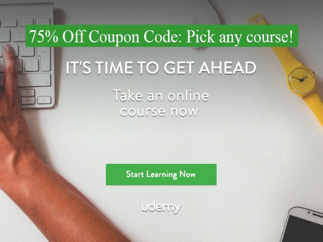 Udemy 75% off coupon code