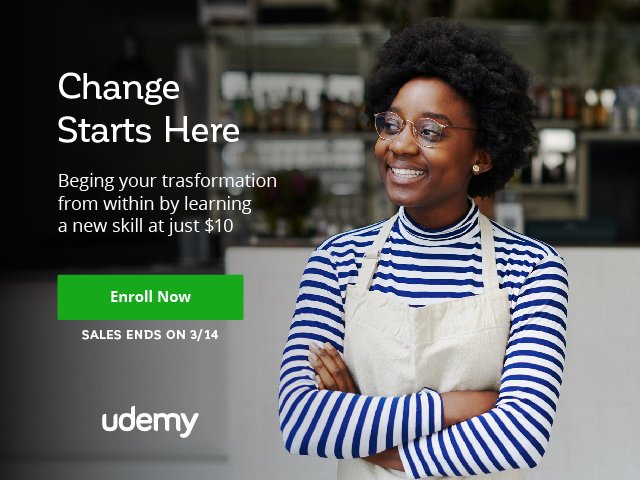 Udemy $10 sale march 2017