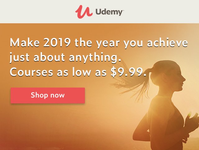 udemy new year sale 2019
