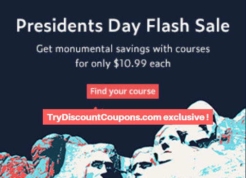 Exclusive presidents day flash sale udemy