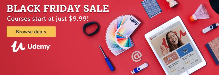 Udemy Black Friday Sale 2018