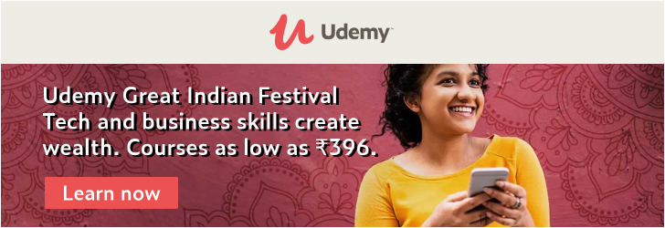 Udemy great Indian festival 2019