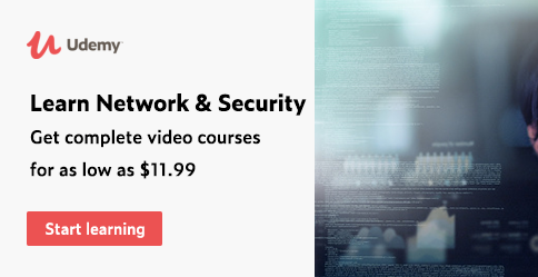 Learn Networking &amp; Security at just $11.99 with Udemy Video Courses