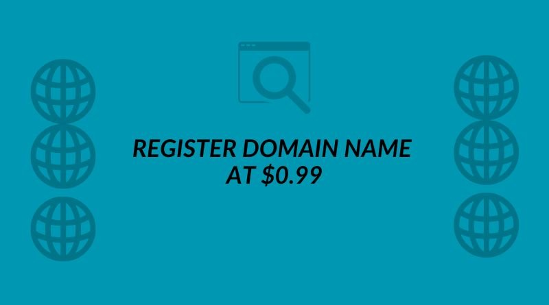 $0.99 domain name registration
