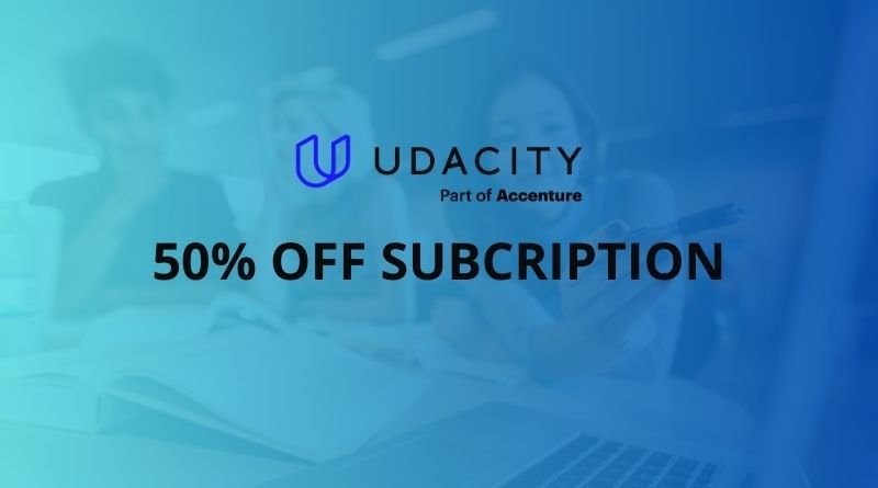 Udacity Subscription 50% OFF Coupon Code