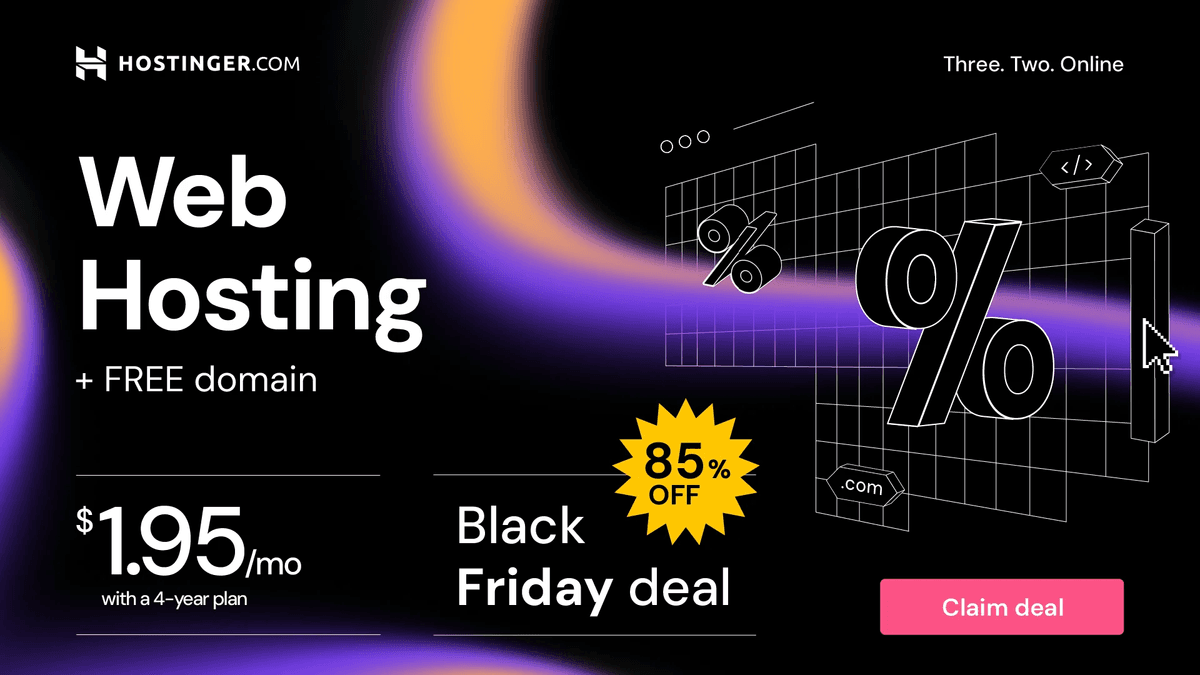 Hostinger black friday sale