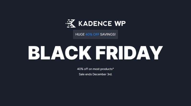 Kadence WP Black Friday Sale