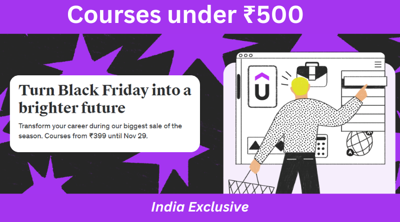 Udemy courses india rs 399 black friday