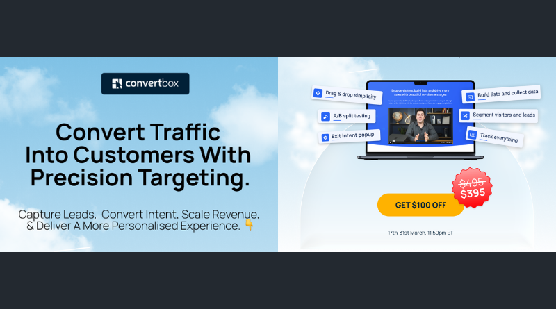 ConvertBox Lifetime Deal is Here: $100 OFF