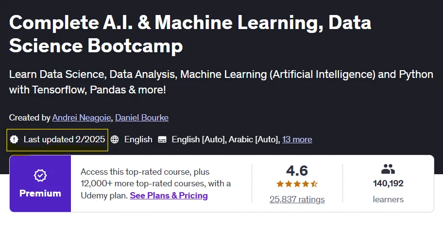 best ai course